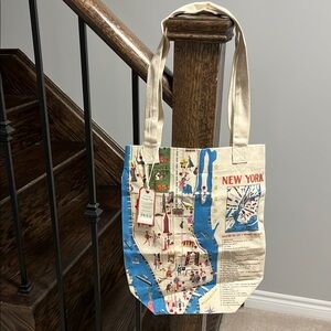 New York Map and travel Tote Bag from NYC! Brand new w tags